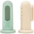 Mushie Vingertandenborstels - Sand/Blue