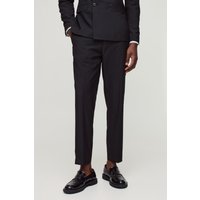 Pantalón De Traje Ajustado Pesquero, Negro
