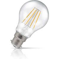 Crompton GLS LED Light Bulb B22 4.2W (40W Eqv) Dimmable Warm White Clear Filament Bayonet