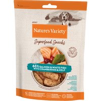 Nature's Variety Superfood Snacks per cani - Set %: 2 x 85 g Salmone