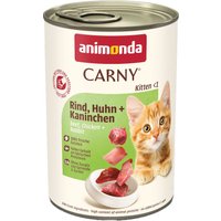 animonda Carny Kitten 12 x 400 g - Manzo, Pollo & Coniglio
