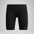 Jungen Panel Schwimmhose Schwarz/Orange