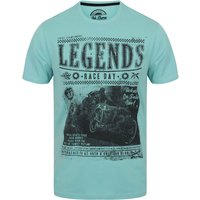 T-Shirts Legends Motif Crew Neck T-Shirt In Nile Blue - South Shore / S - Tokyo Laundry