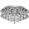 Searchlight 3306-6CC Hanna 6 Light Flush Ceiling Crystal Light