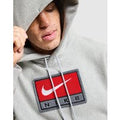 Nike Chenille Logo Solo Swoosh Hoodie, grijs