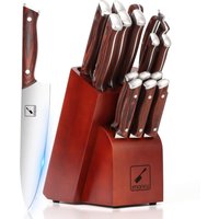 One steak Knife |16-Piece Japanese Knife Block Set