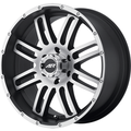 American Racing Wheel AR901 Machined Black - 20x9 - 6x139.7 Bolt Pattern - 20 Offset Rims
