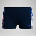 Short de bain Aquashort Garçon Digital Panel bleu marine