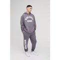 Chándal Oversize Worldwide Desteñido Con Capucha Y Estampado Homme, Brown