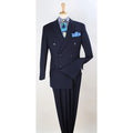Apollo King Mens 2pc Double Breasted Suit with Pleated Pants