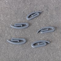 Haczyk ślimak Premium szary, 0,3 x 1 x 2,7 cm