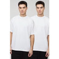 Pack De 2 Camisetas Oversize Básicas Con Cuello De Caja, Mono
