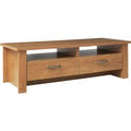 Ohio Coffee Table Oak Effect Living Room Furniture Storage Shelf