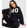 Nike Studio 90 Oversized Crop Full Zip Hoodie, zwart