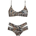 ACQUADICOCCO maillot de bain 2 pièces brassière ouverture frontale Zebrato