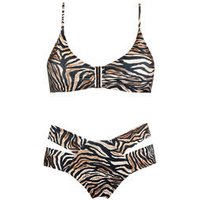 ACQUADICOCCO maillot de bain 2 pièces brassière ouverture frontale Zebrato