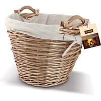 De Vielle Premium HD Lined Medium Wicker Round Basket