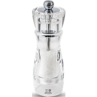 The Vittel salt mill presents a fine combination of acrylic and metal to form a decidedly modern stylish item. The transparency of the mill highlights the salt crystals that it holds. Vittel