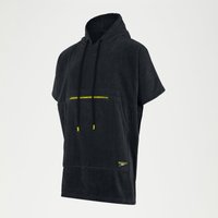 Serviette de bain Poncho pour adultes Noir/Jaune