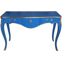 Casa Padrino Konsolentisch Blau / Gold Antik Stil Konsole Barock MÃ¶bel
