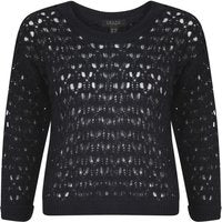 Jumpers Amara Reya Jerry navy lace knit jumper / 14 - Tokyo Laundry