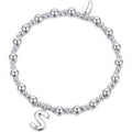 Letter S Initial Stretch Bracelet Created with Zircondia® Crystals