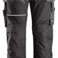 Snickers RuffWork Canvas+ Work Trousers+ Holster Pockets - Steel Grey/Black - 54