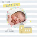 Moonpig Illustrated Church Photo Upload Baptism Card