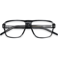 Micah Grey Stripe Square Eyeglasses | EYDOLOGY