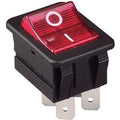 Arcolectric C1353VBNAB Rocker Switch High Inrush Lit Red DPST On-O...