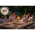 18" Multifunctional Steel BBQ Grill & Fire Pit - Portable Outdoor Heater | Wowcher