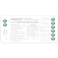 MiBoxer SR5 5-in-1 LED-Controller (2.4 GHz) – Einfarbig, CCT, RGB, RGBW, RGB+CCT, 12–24 V, 12 A