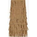 Jupe longue effet suede à franges