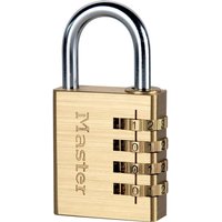 Masterlock Brass Finish Combination Padlock 40mm Standard