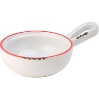 Avebury White &amp; Red Mini Pan 4.5inch / 11cm (Single)