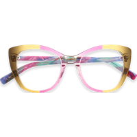 Elizer Pink Cat Eye Eyeglasses | EYDOLOGY