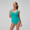 Maillot de bain Femme noué croisé galbant turquoise