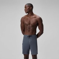 Short de bain long Homme Lookout 45 cm uni gris