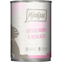 MjAMjAM 6 x 400 g umido gatto - Pollo & Salmone Selvaggio