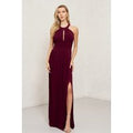 TFNC Prague Burgundy Maxi Dress