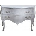 Casa Padrino Barock Kommode WeiÃ / Glitzerlook 130 cm Mod3 - MÃ¶bel Schrank Sideboard - Limited Edition