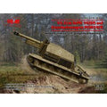 10.5cm leFH 16(Sf)auf Geschutzwagen FCM36(f), WWII German self-propelled howitzer