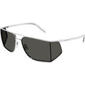 SAINT LAURENT Mand SAINT LAURENT SL 750 002 Solbriller Metal Sølv Grå Firkantet