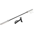 SPORTNOW 210cm Barbell Set, Barbell Bar for 5cm Weight Plates for Loading 200kg Weight Plates, for Home Gym Weight Training