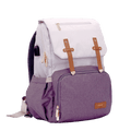 Milan - Light Comfort Everyday Travel Backpack (USB Charging + Bottle Warmer) - light beige & Grey
