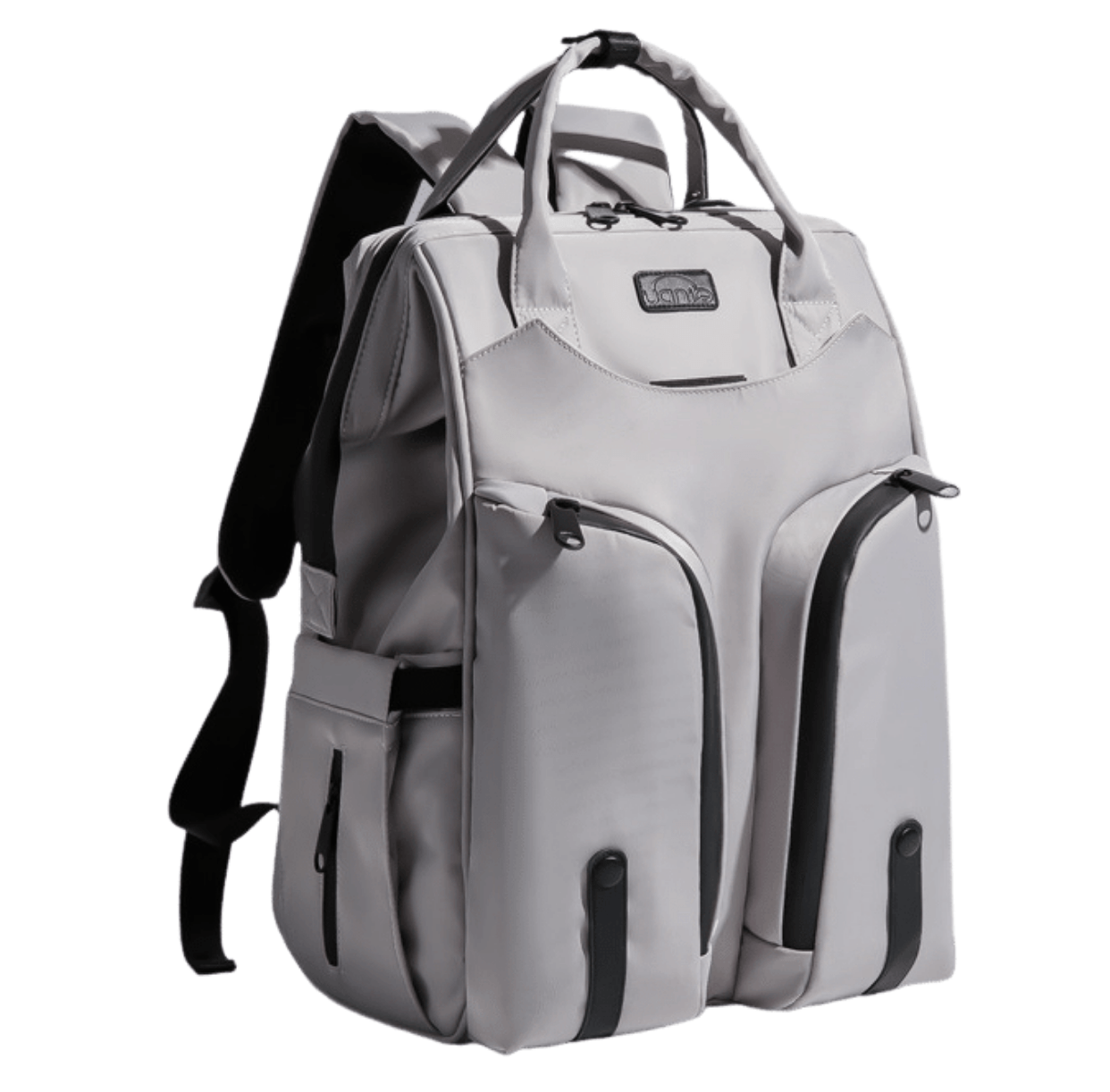 Diaper Backpack - Noah - Large Capacity Unisex Diaper Backpack - Grey