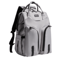 Diaper Backpack - Noah - Large Capacity Unisex Diaper Backpack - Grey