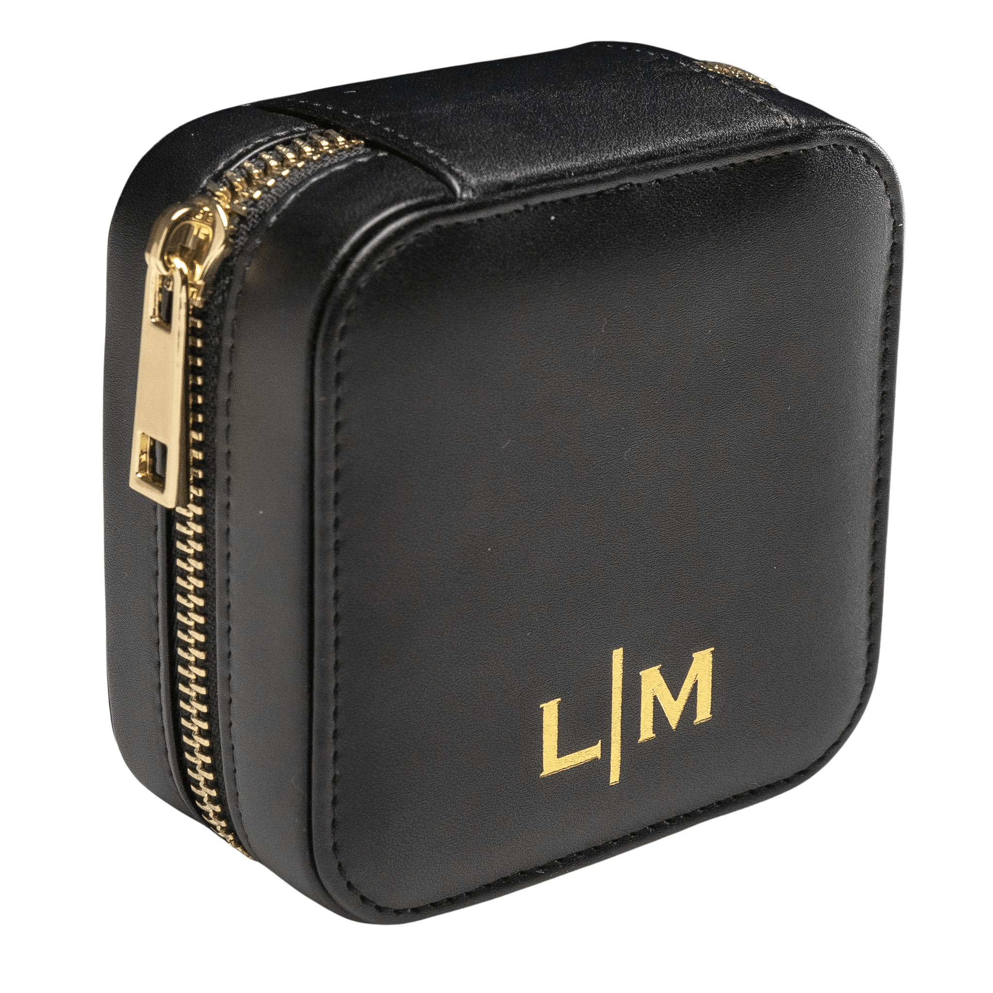 Leather Jewelry Box - La Madison Jewelry Box - Black