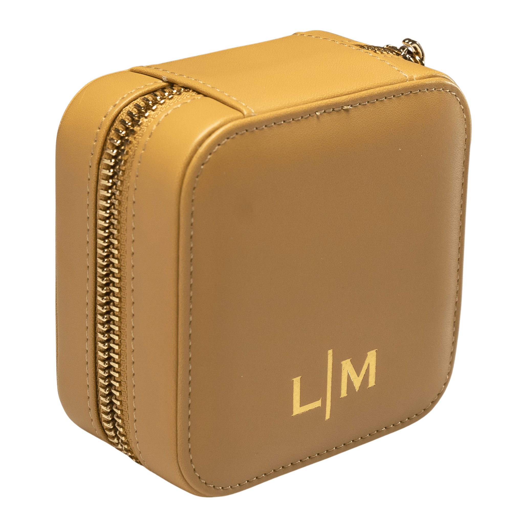Leather Jewelry Box - La Madison Jewelry Box - Latte