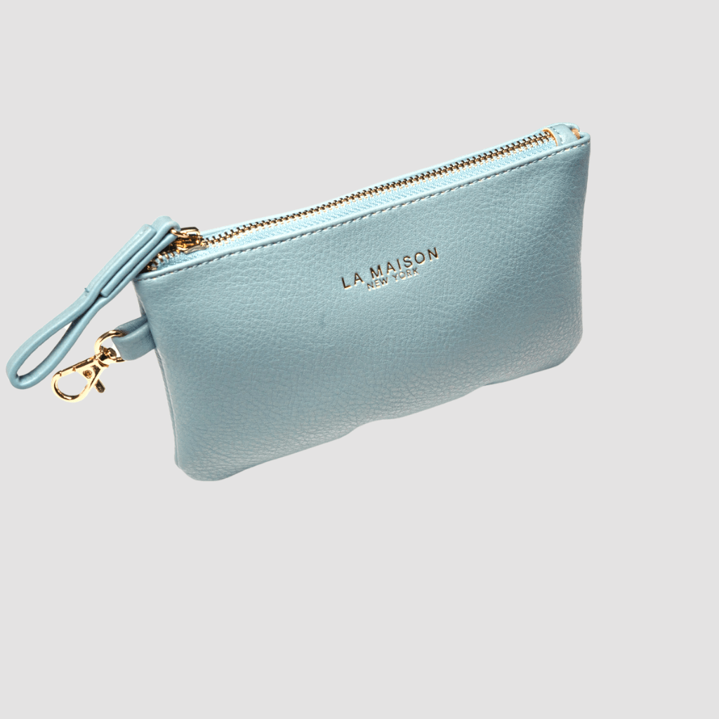 Leather Pouch - La Maison - Sky Gray